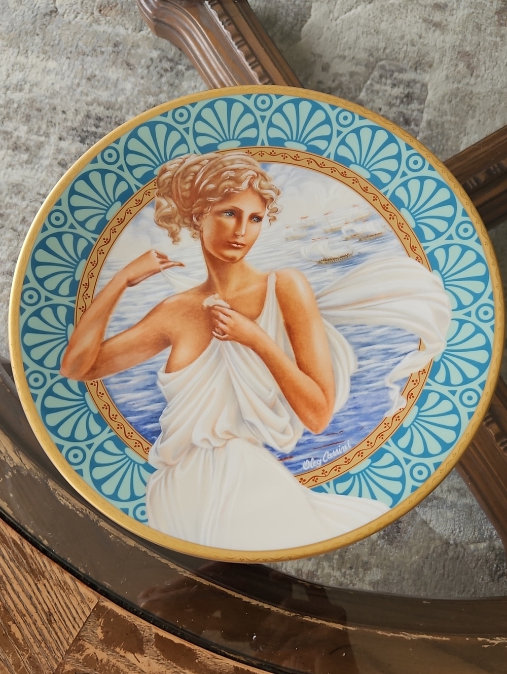 Vintage Oleg Cassini of Troy Pickard China Plate